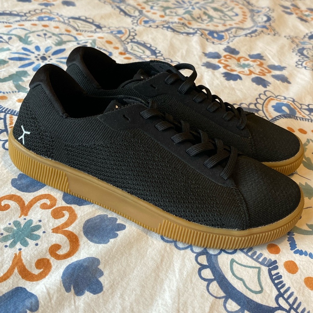 Flux Footwear Adapt Trainer Shoes Black Minimalist Barefoot 5.5M 6.5W